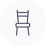 espace pour les chaises