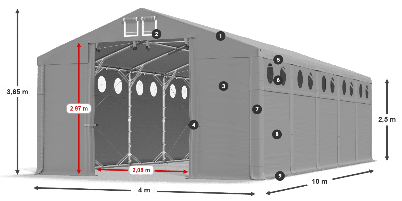 MFRO 620 PVC légende 2,5m