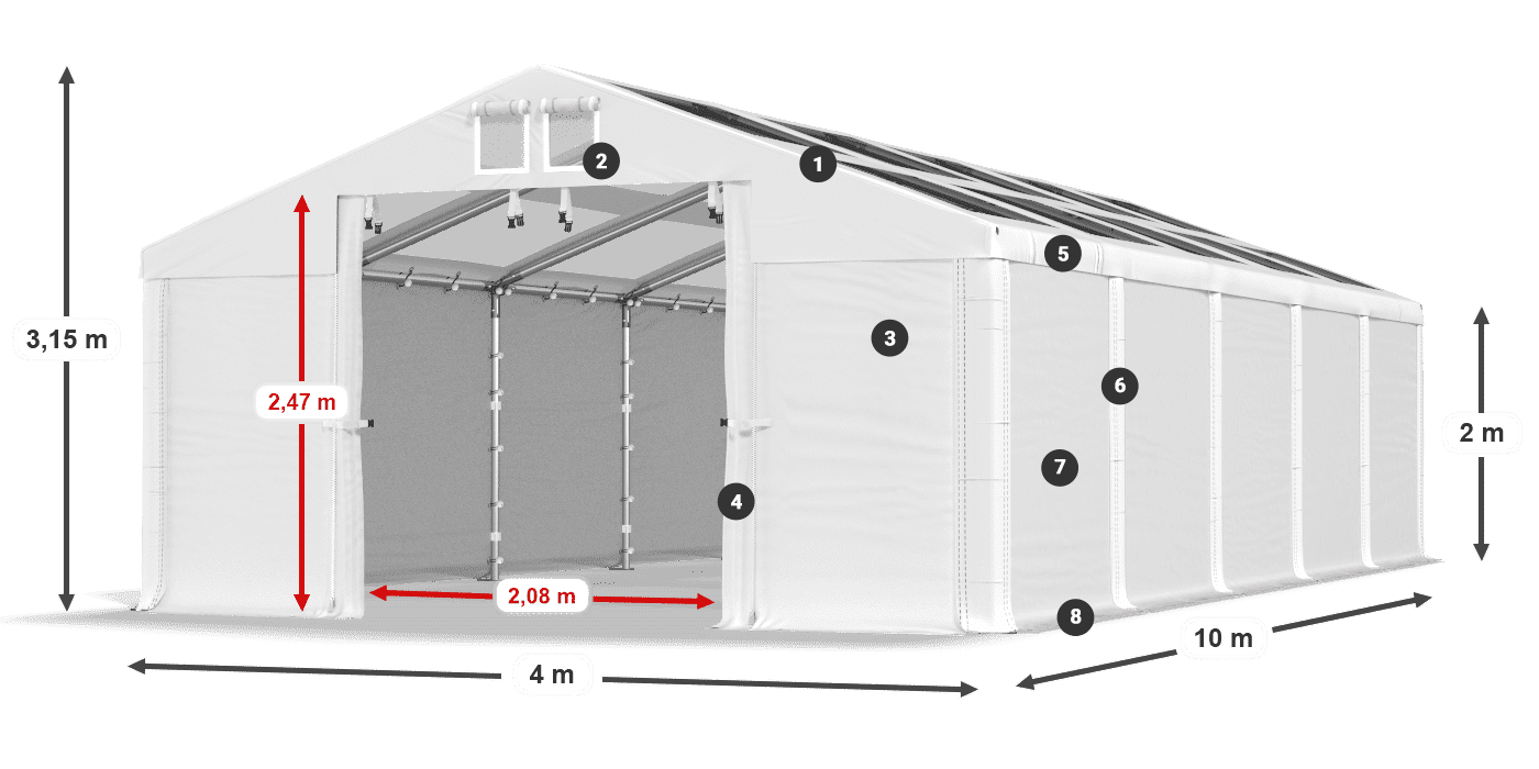 MMST 580 PVC légende 2m