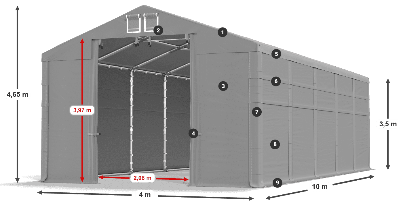 MFR 620 PVC légende 3,5m