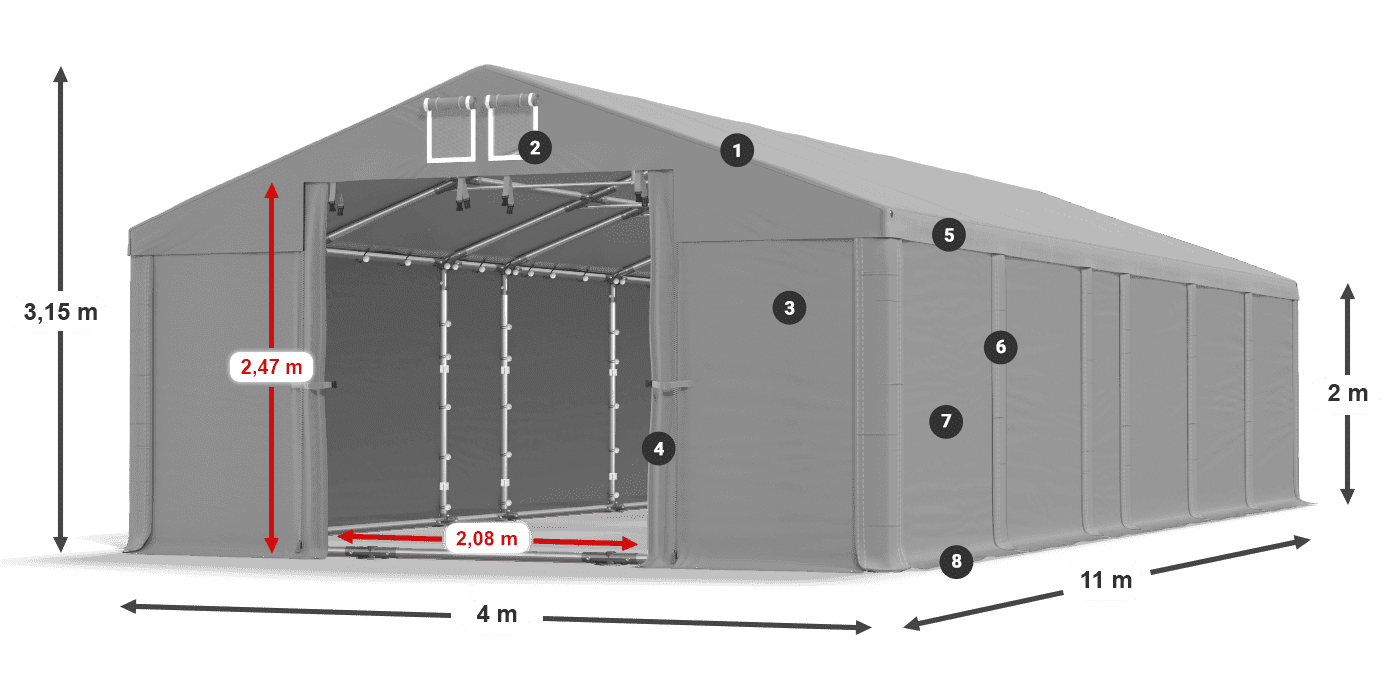 MFR 620 PVC légende 2m