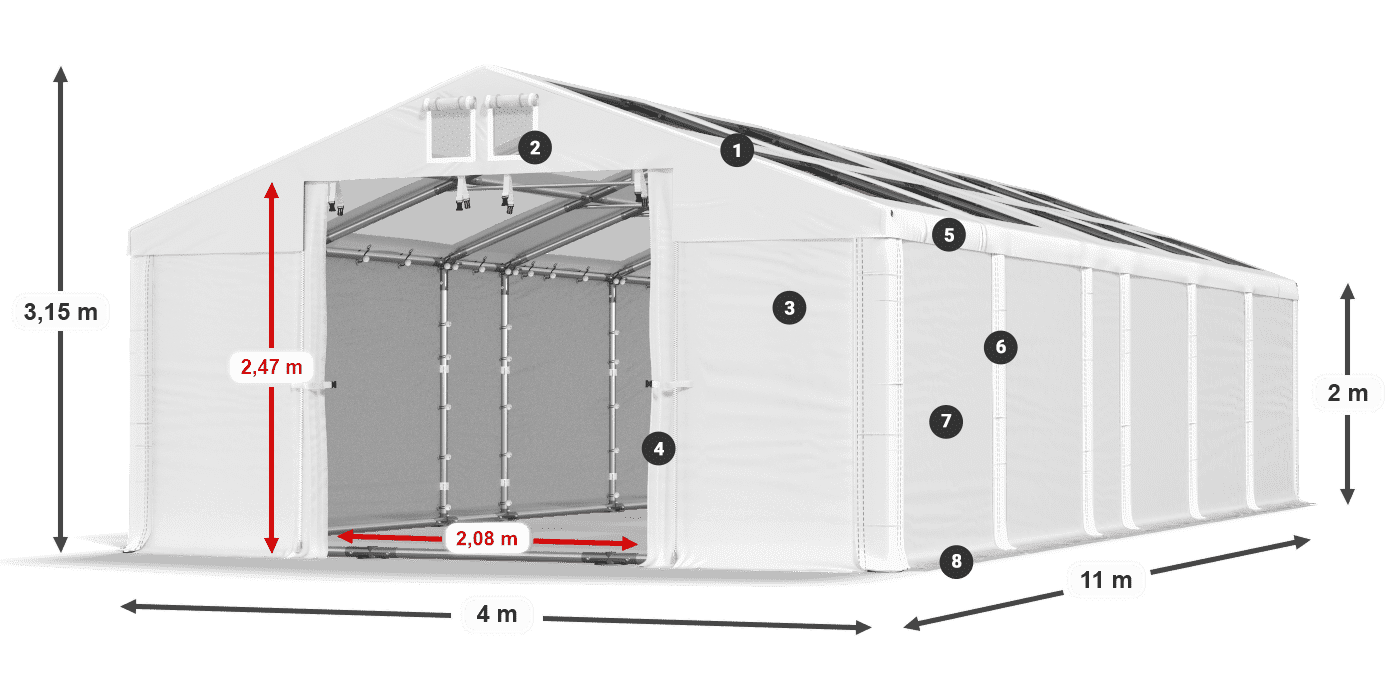 MMST 580 PVC légende 2m