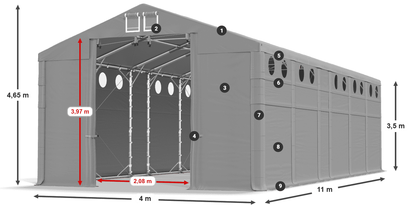 MFRO 620 PVC légende 3,5m