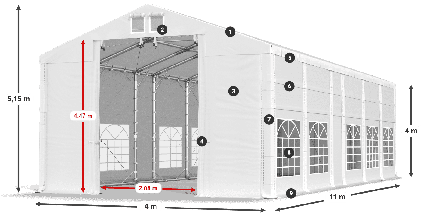 IFR 620 PVC légende 4m