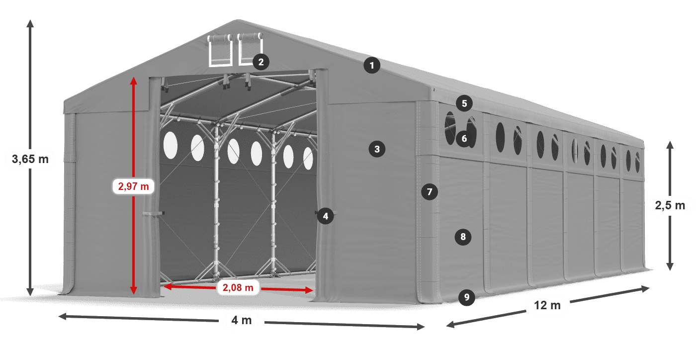 MSDO 560 PVC légende 2,5m