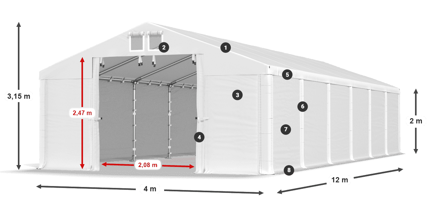 MMS 580 PVC légende 2m