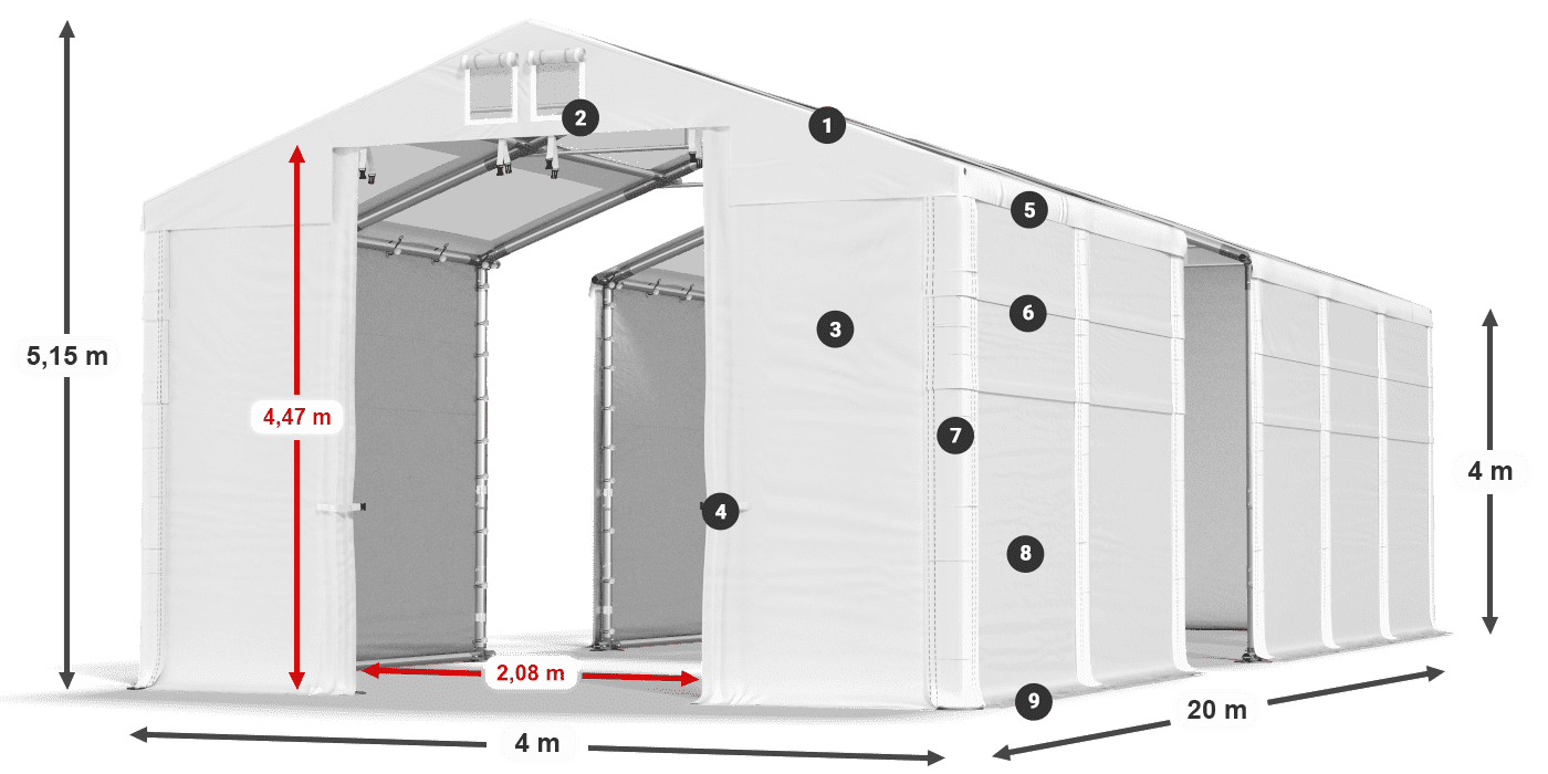 MMST 580 PVC légende 4m