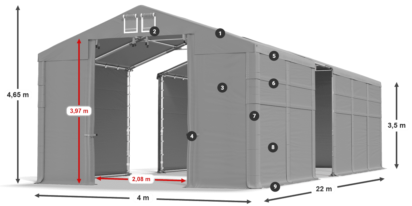 MFR 620 PVC légende 3,5m