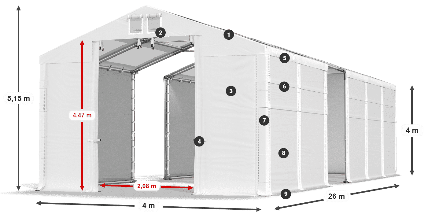 MMST 580 PVC légende 4m