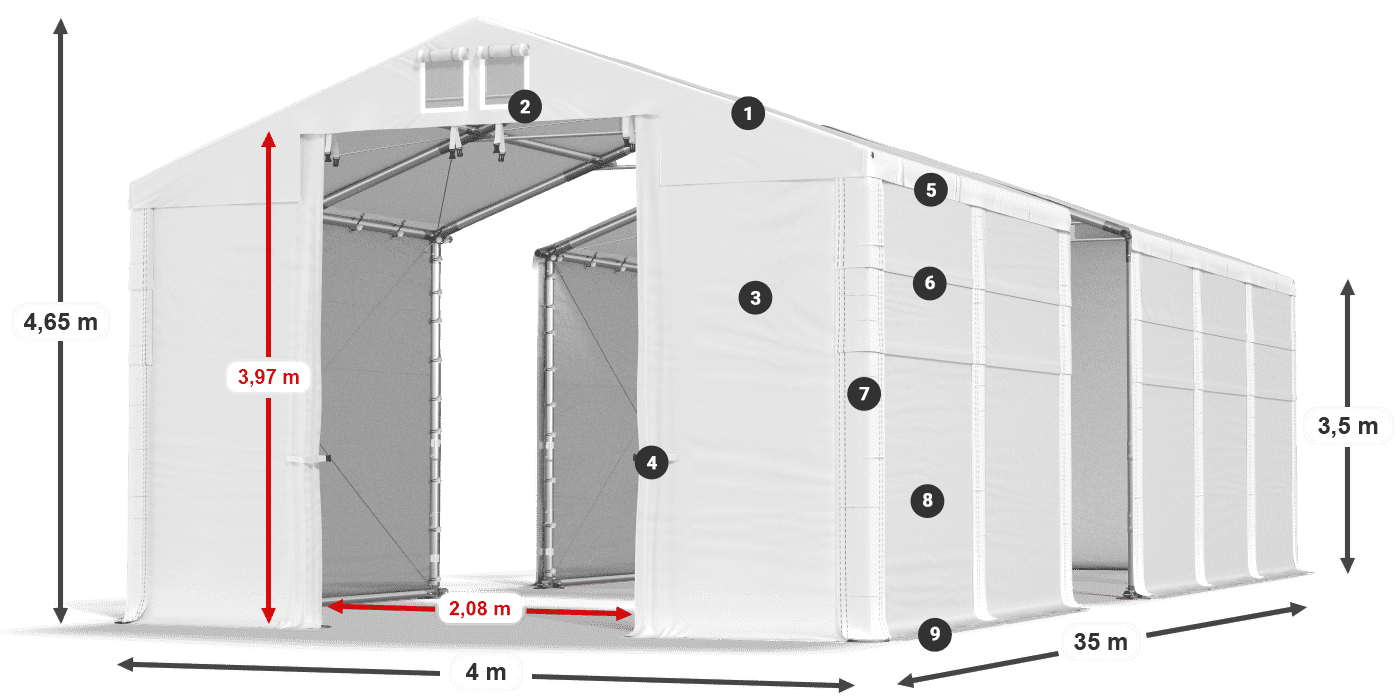 MFR 620 PVC légende 3,5m