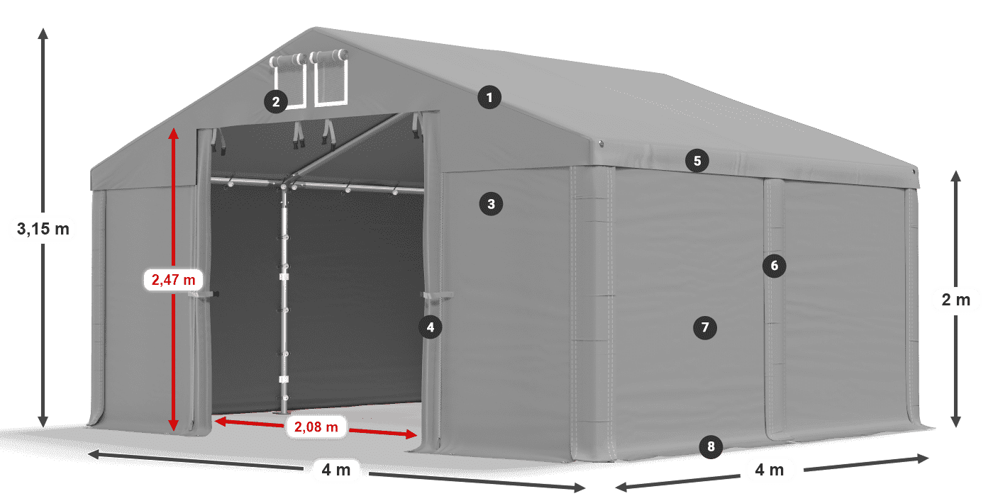 MMS 580 PVC légende 2m
