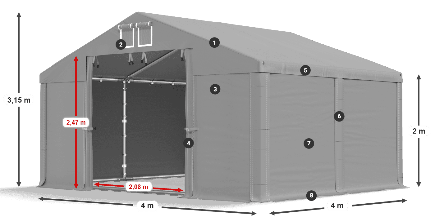 MMS 580 PVC légende 2m