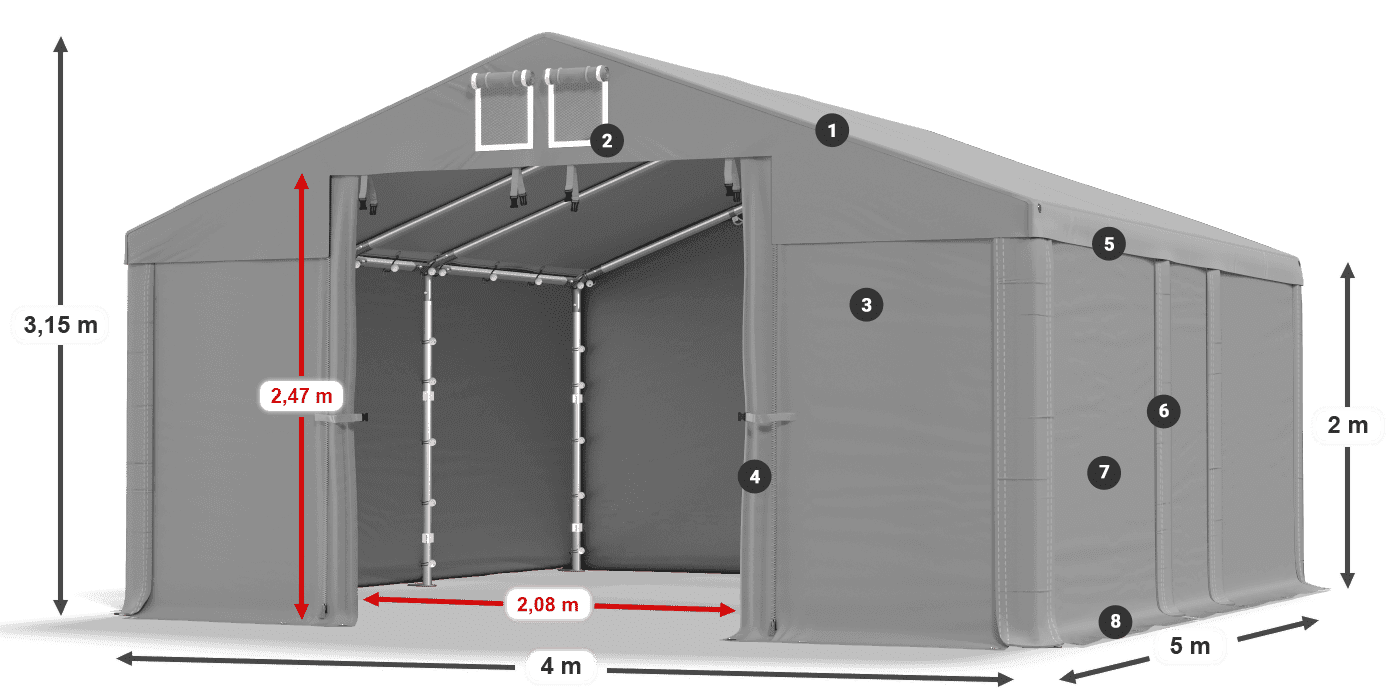 MFR 620 PVC légende 2m