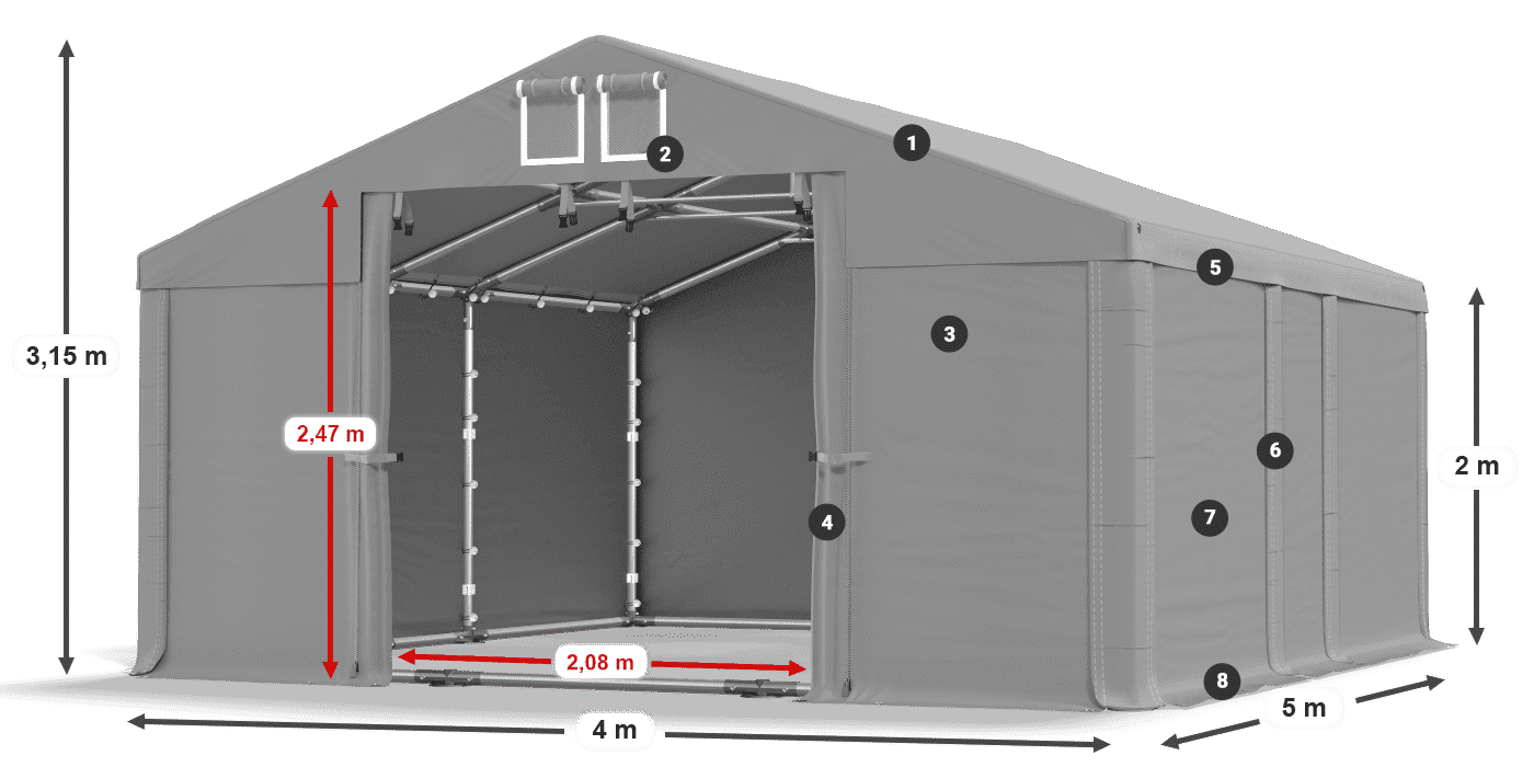 MMS 580 PVC légende 2m