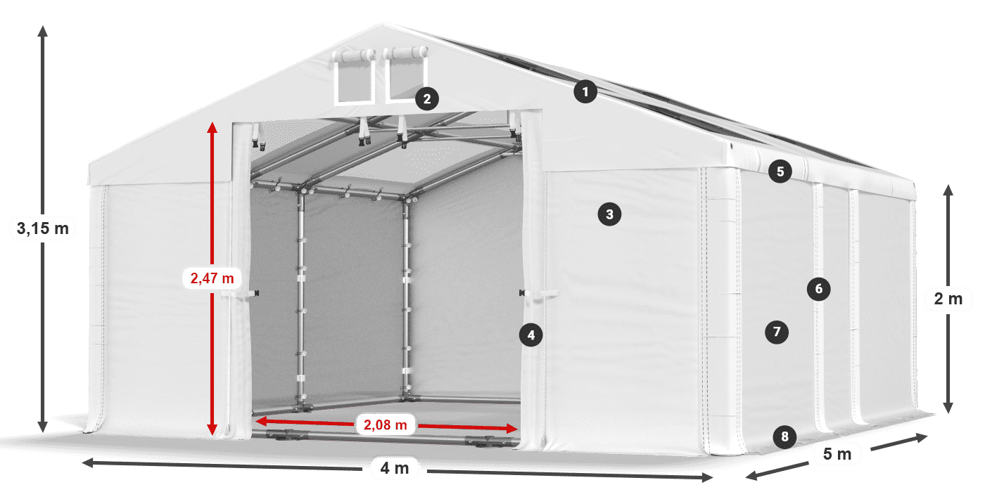 MMST 580 PVC légende 2m