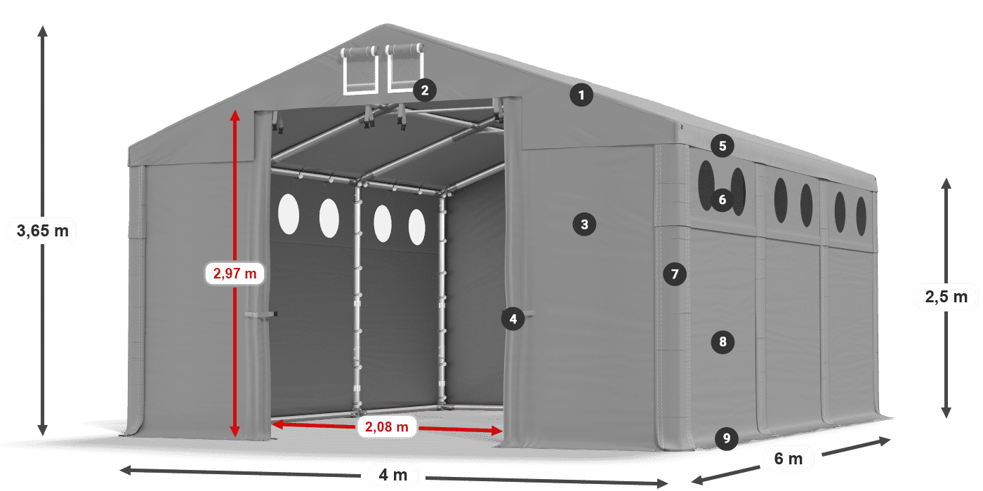 MMSO 580 PVC légende 2,5m