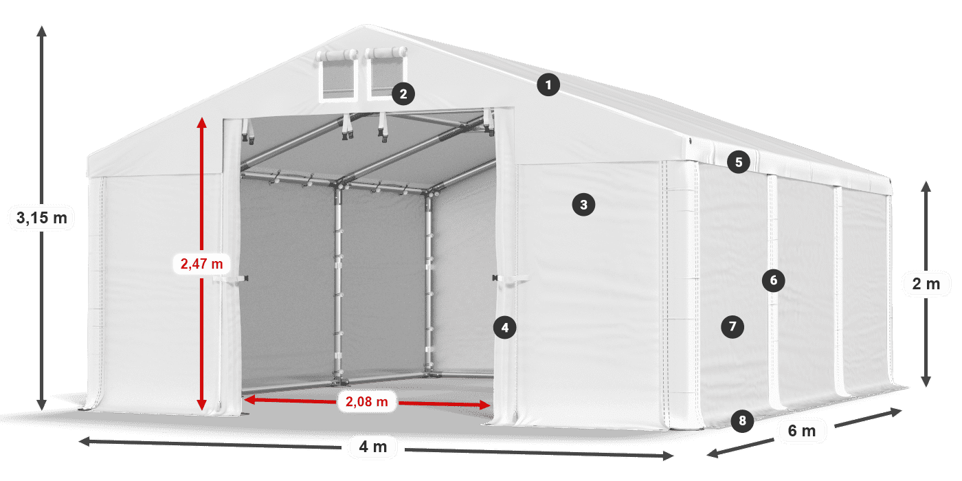 MMS 580 PVC légende 2m