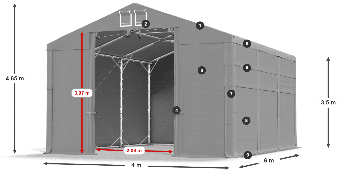 MMS 580 PVC légende 3,5m