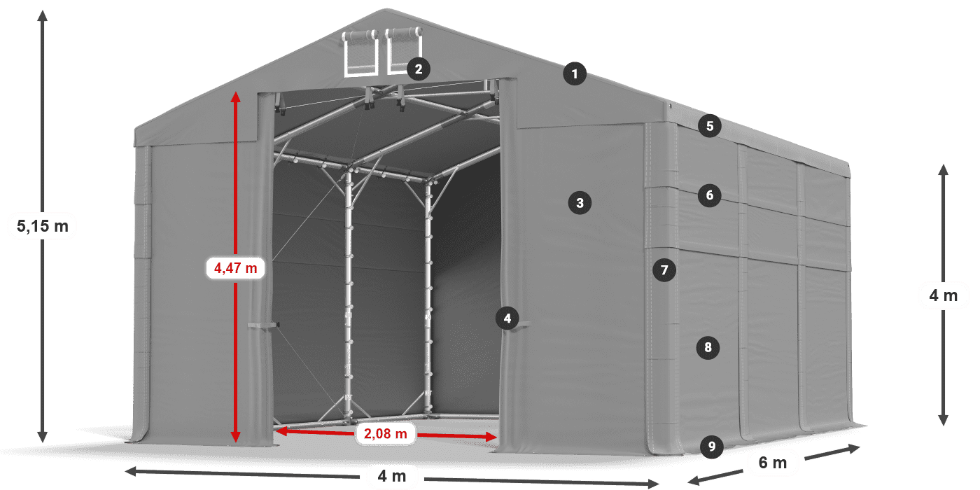 MMS 580 PVC légende 4m