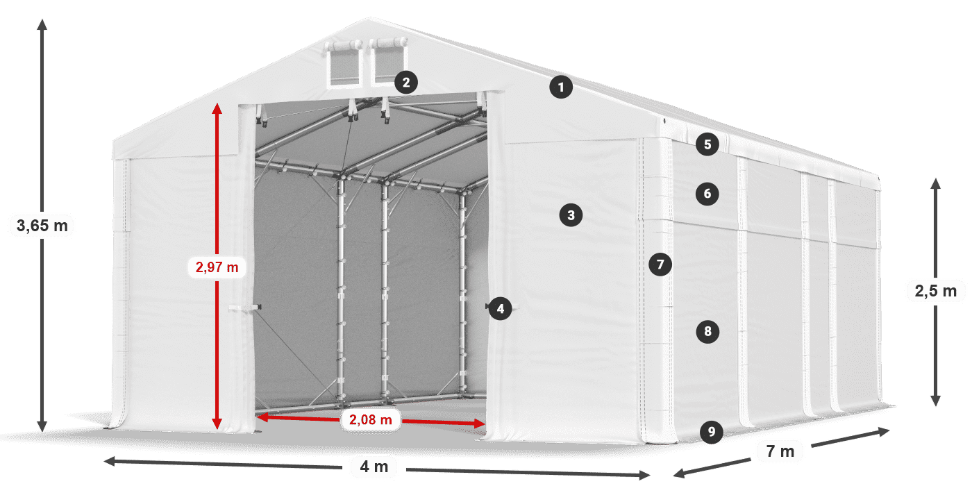 MFR 620 PVC légende 2,5m