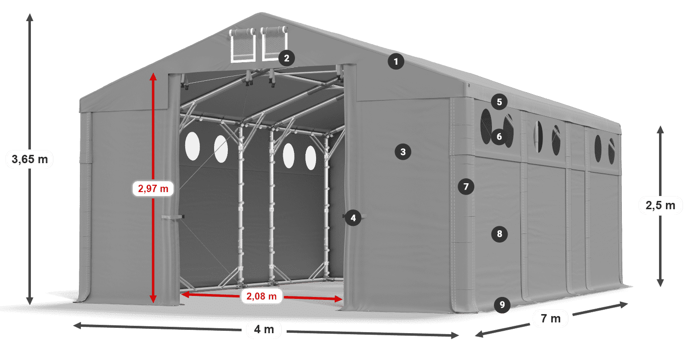 MFRO 620 PVC légende 2,5m