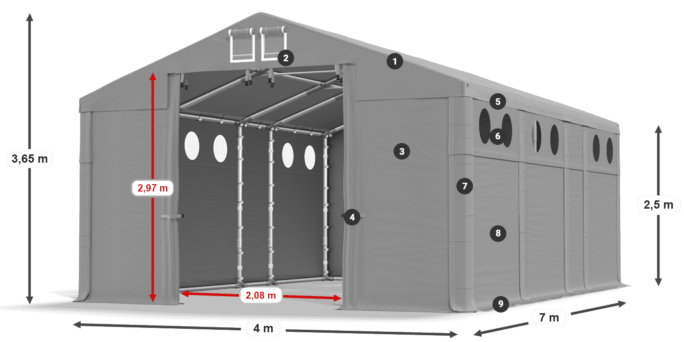 MFRO 620 PVC légende 2,5m