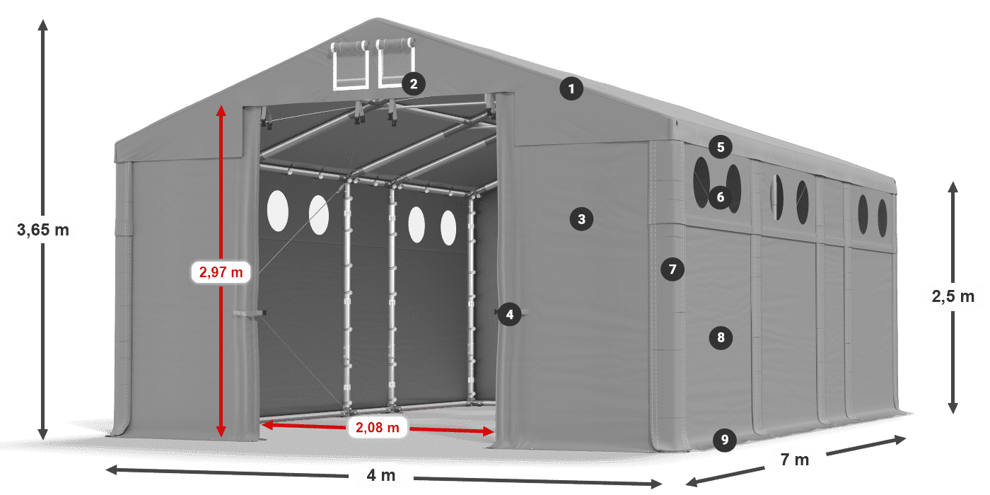 MFRO 620 PVC légende 2,5m