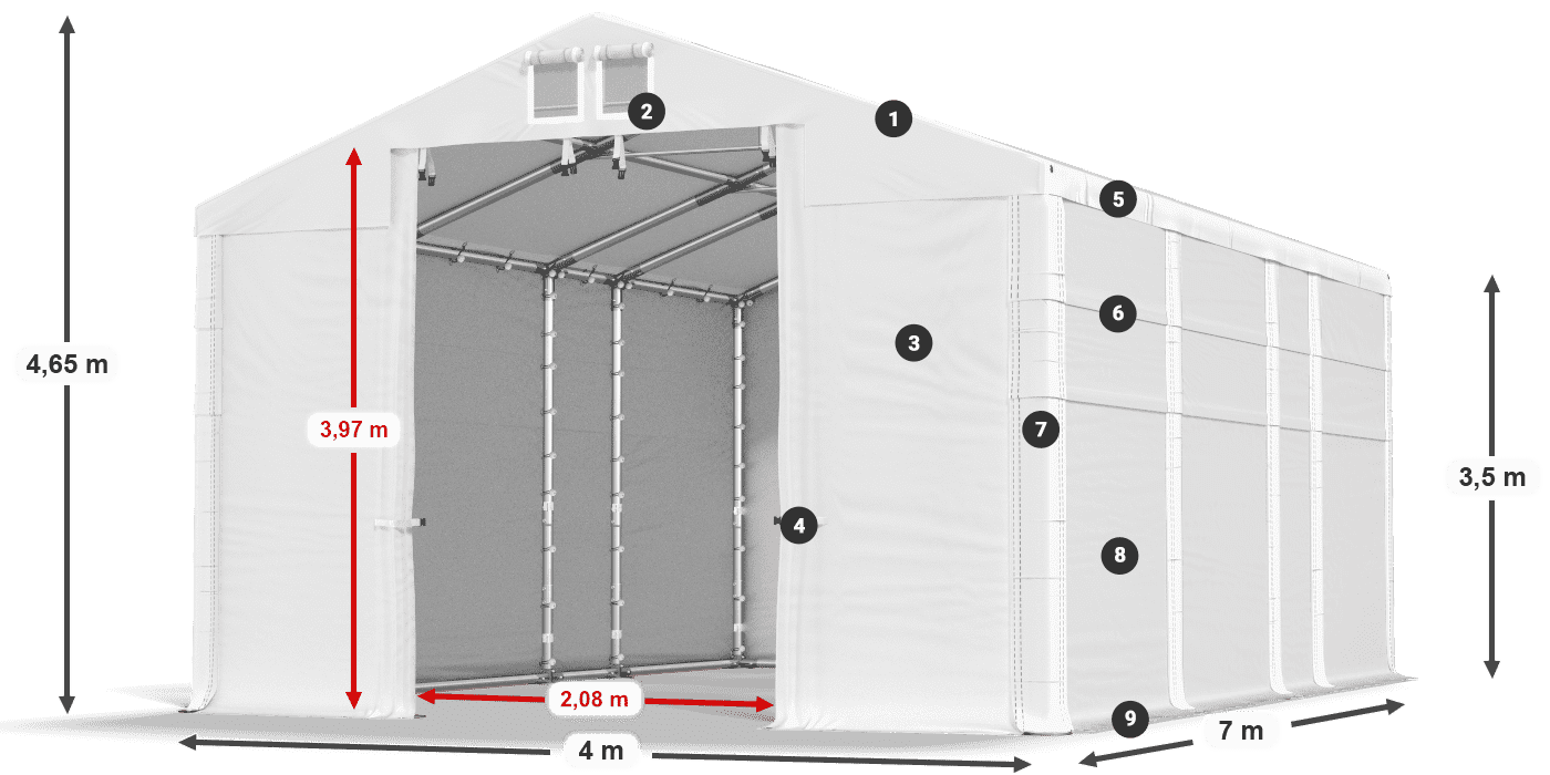 MFR 620 PVC légende 3,5m