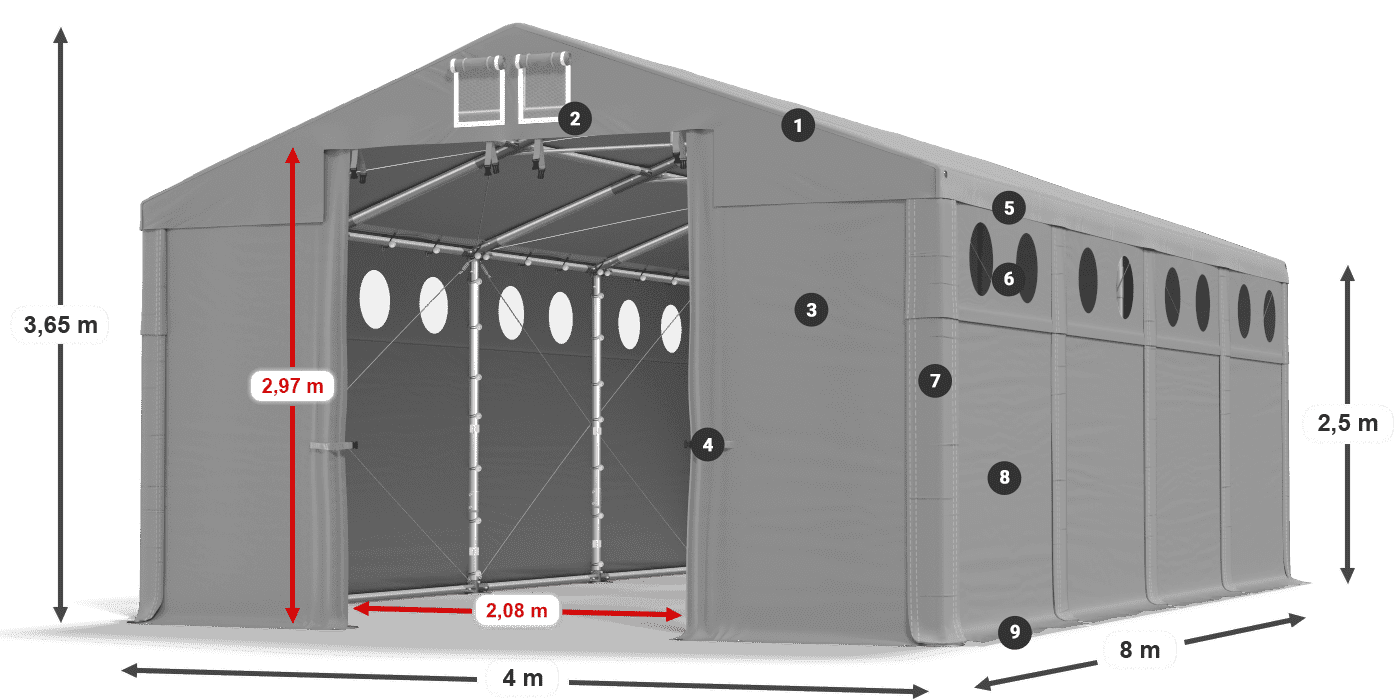 MFRO 620 PVC légende 2,5m