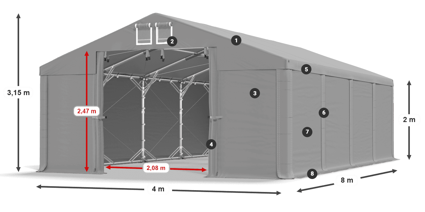 MMS 580 PVC légende 2m