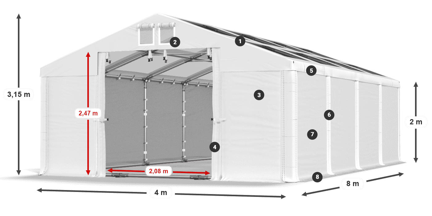 MMST 580 PVC légende 2m