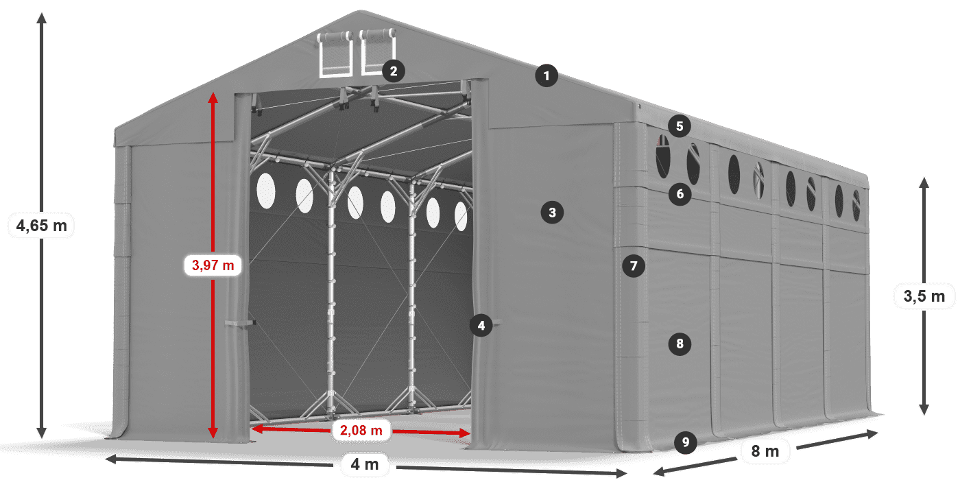 MSDO 560 PVC légende 3,5m