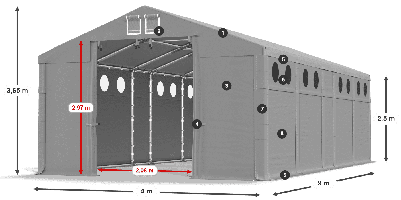 MFRO 620 PVC légende 2,5m
