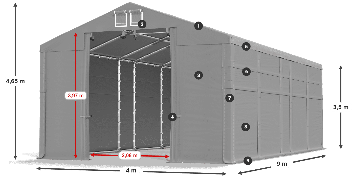 MFR 620 PVC légende 3,5m