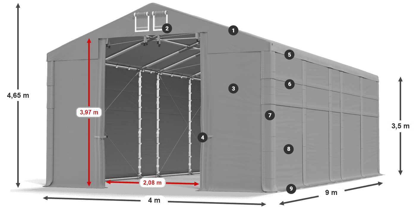 MFR 620 PVC légende 3,5m