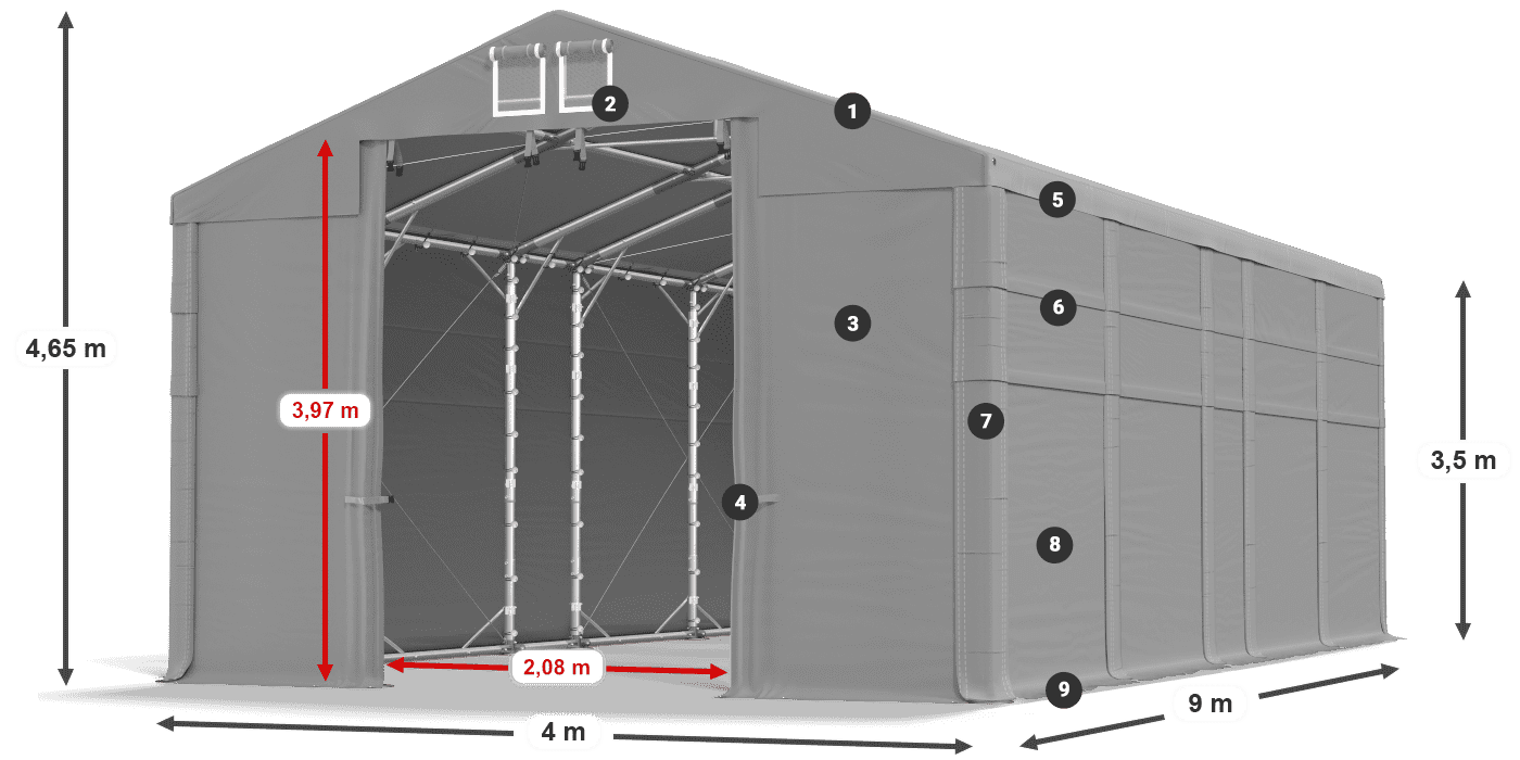 MMS 580 PVC légende 3,5m
