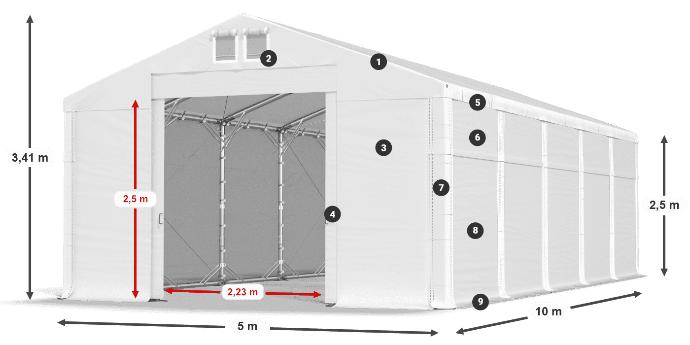 MFR 620 PVC légende 2,5m