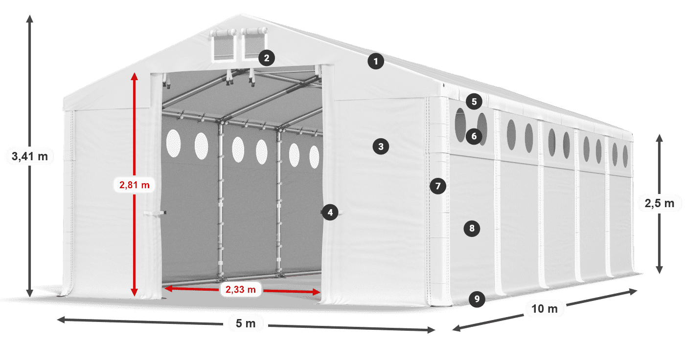 MFRO 620 PVC légende 2,5m