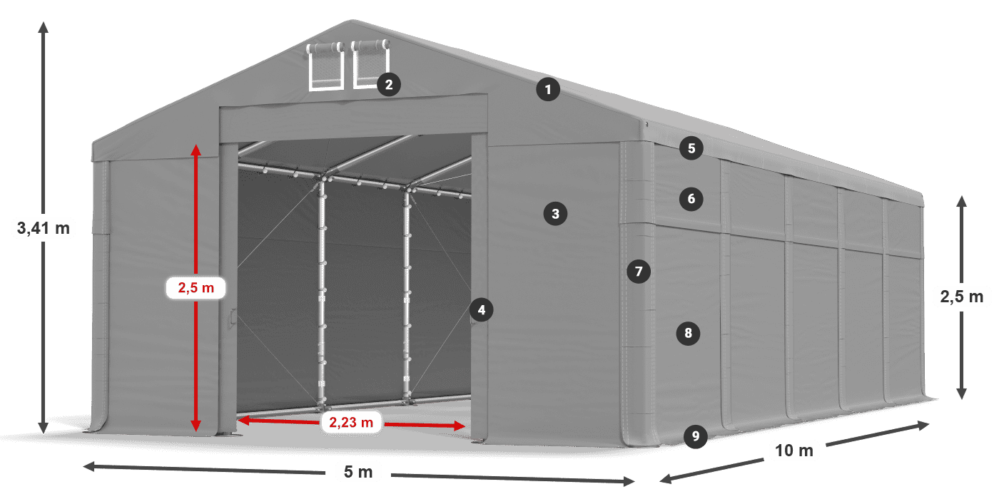 MFR 620 PVC légende 2,5m
