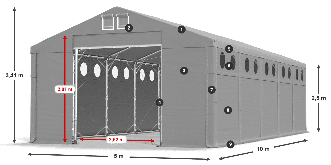 MSDO 560 PVC légende 2,5m