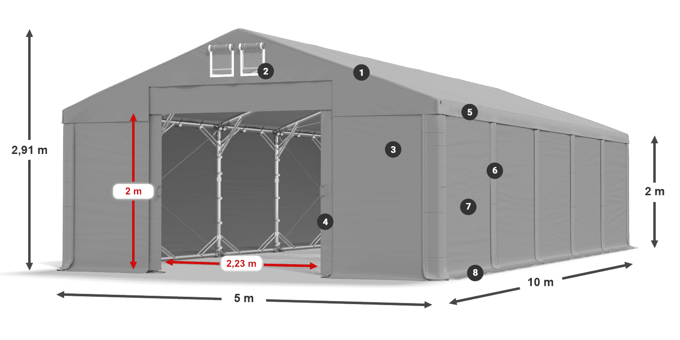 MMS 580 PVC légende 2m