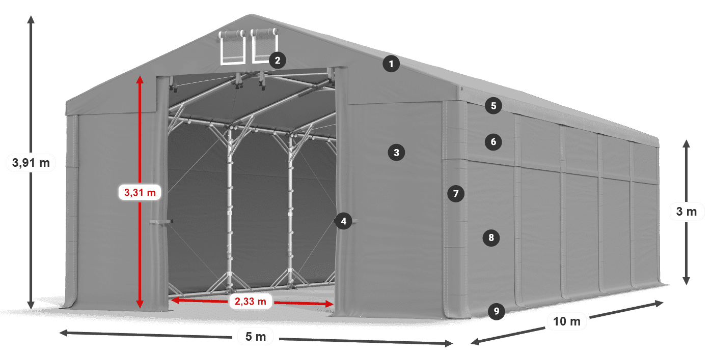 MFR 620 PVC légende 3m