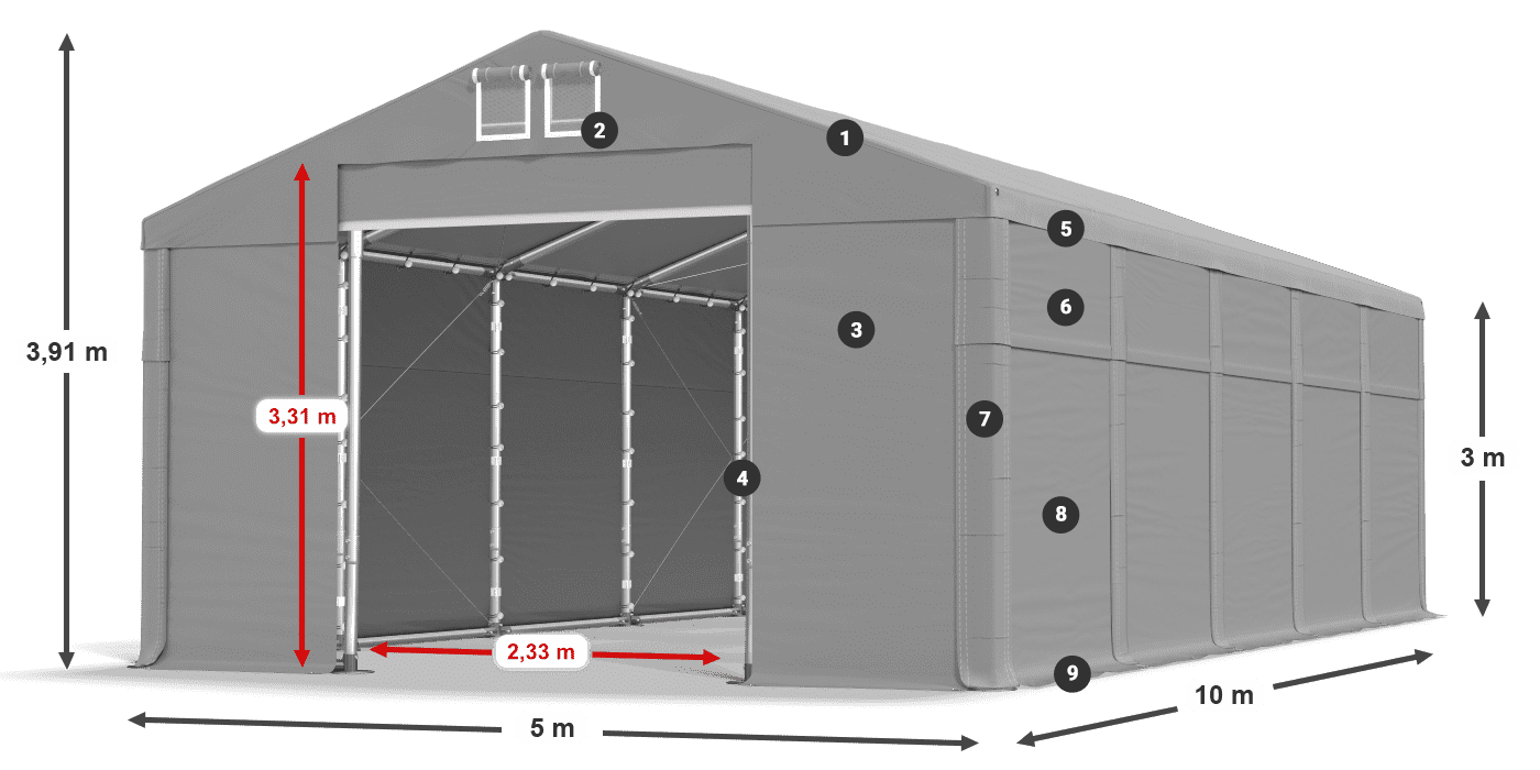 MFR 620 PVC légende 3m