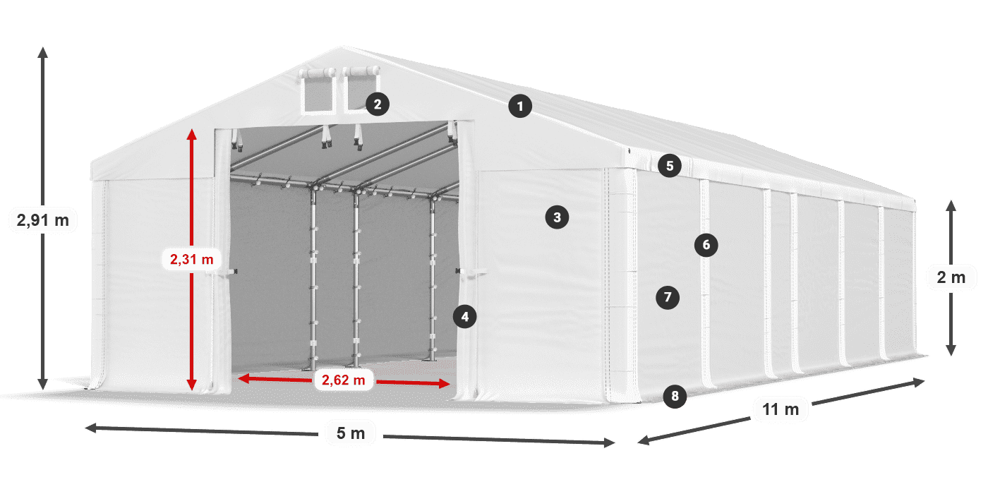 MMS 580 PVC légende 2m