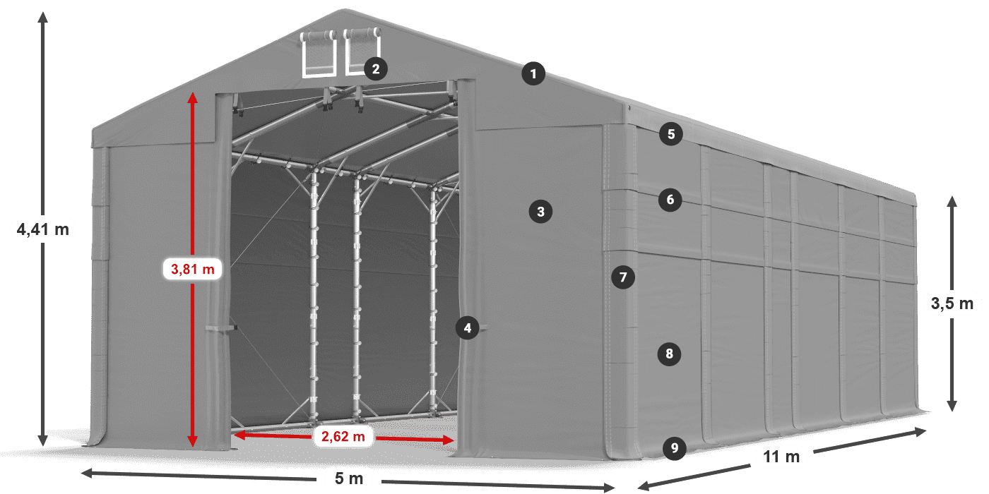 MFR 620 PVC légende 3,5m