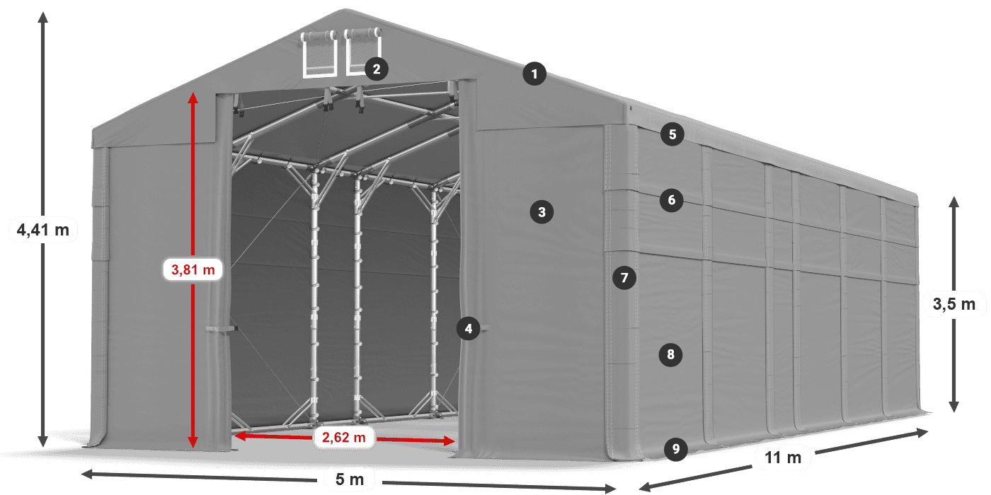 MFR 620 PVC légende 3,5m