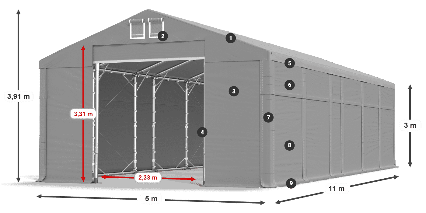 MFR 620 PVC légende 3m