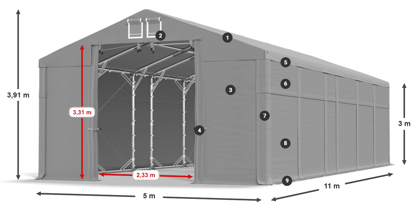 MFR 620 PVC légende 3m