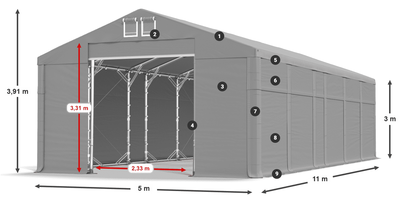 MFR 620 PVC légende 3m
