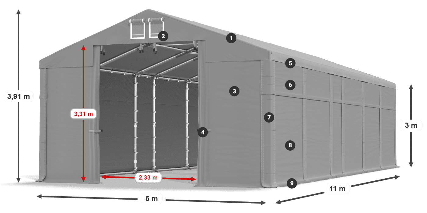 MFR 620 PVC légende 3m